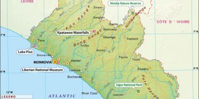 Газрын зураг Либери