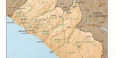 Зурах халамжийн газрын зураг Либери